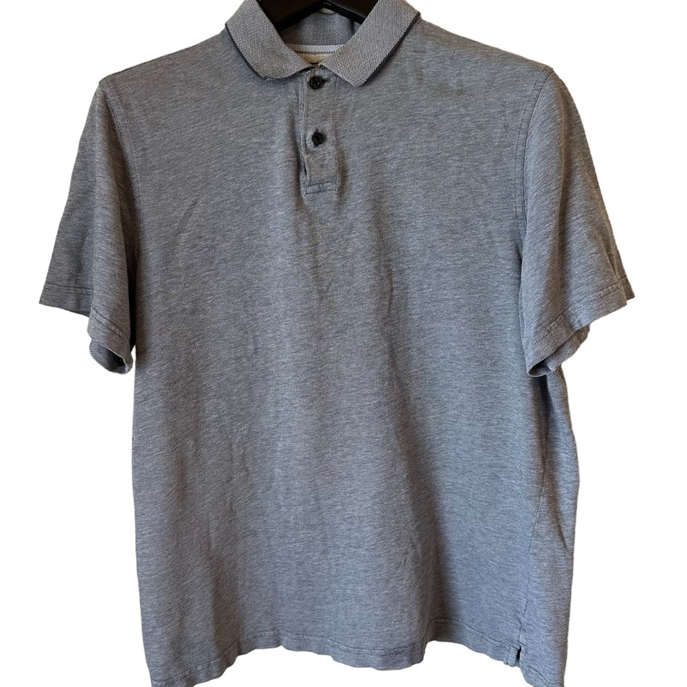 Tasso Elba men’s gray polo style shirt. L